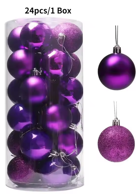 Boules de Noël 24 pièces