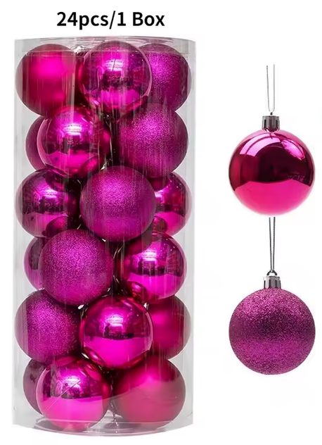 Boules de Noël 24 pièces