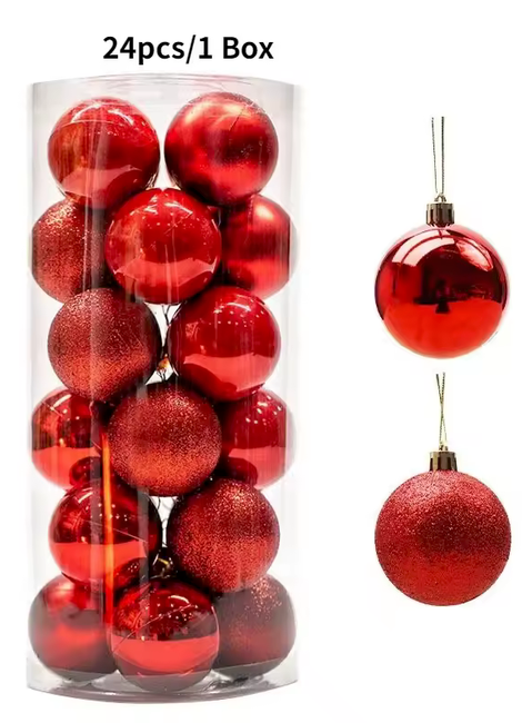 Boules de Noël 24 pièces