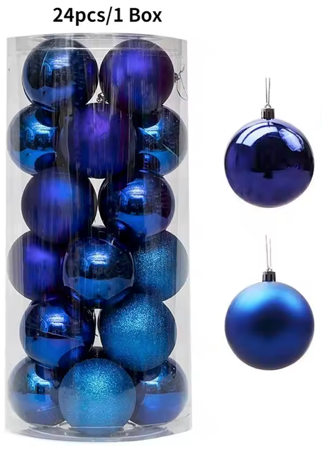 Boules de Noël 24 pièces