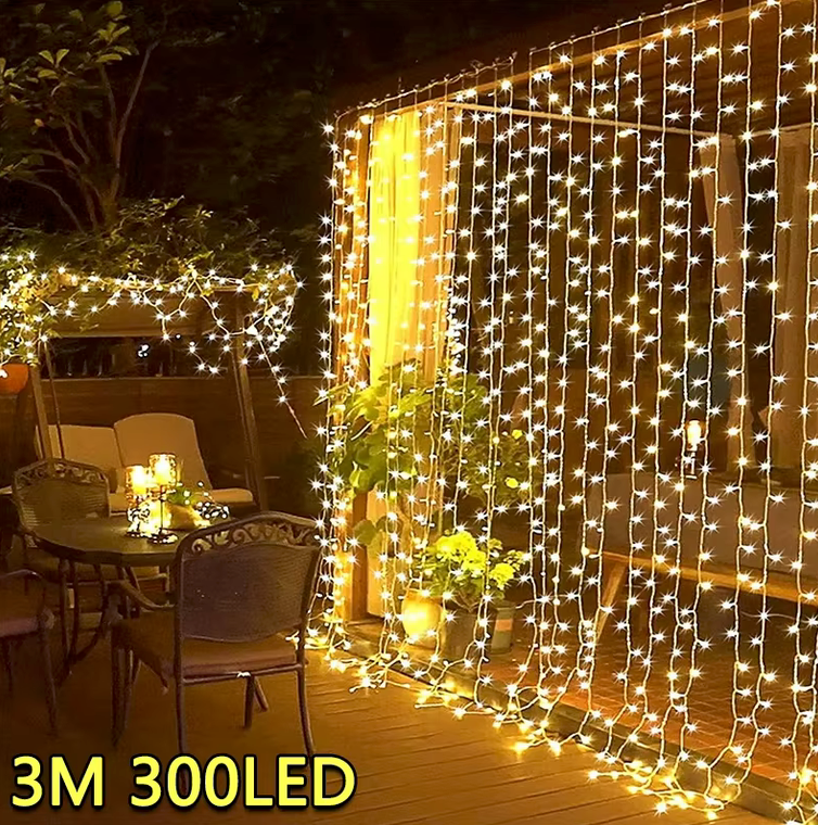 Guirlande lumineuse LED USB 300LED (3Mx2M)