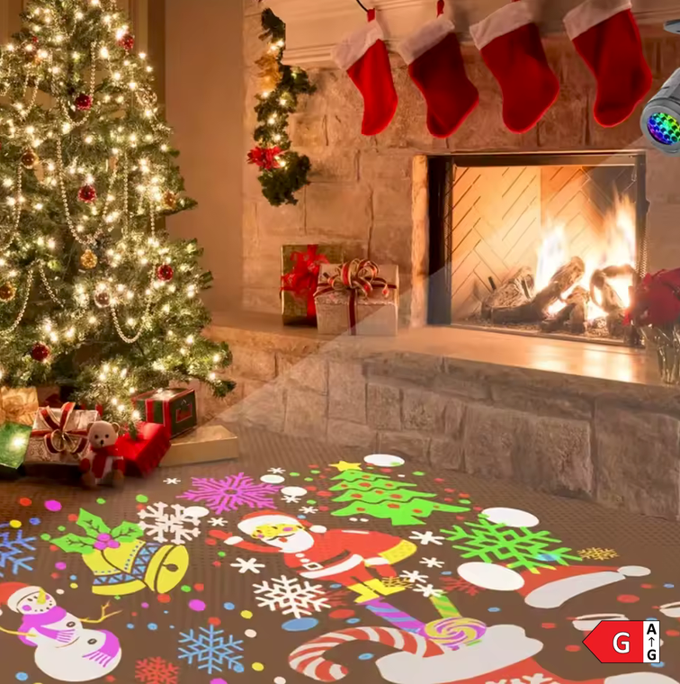 Projecteur de Noël à 16 motifs